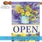 Open Watering Can Bouquet Decorative Business Double Sided Flag